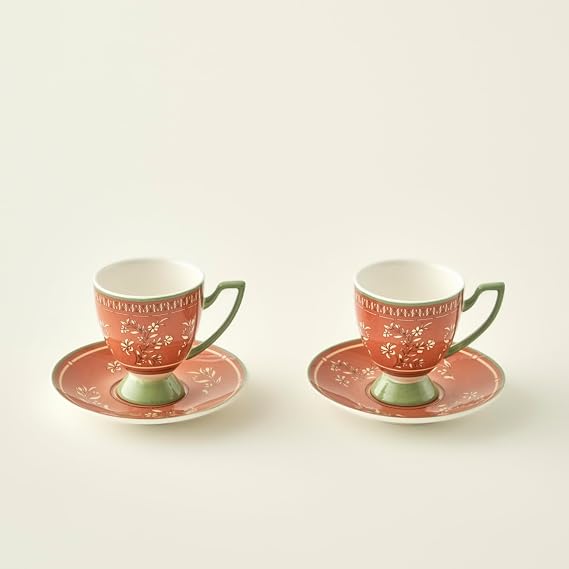 Bella Maison Ethnic 2'Li Kahve Fincanı Seti (90 Cc)