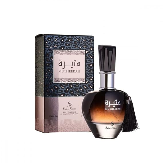 Upscale Perfume & Oud co. Sainte Valere Mutheerah Eau De Parfum Spray - Sweet Smelling Spray - 3.4 Fl Oz (100 ml) - Long-Lasting Aroma - Luxurious Scent of Arabia for Women