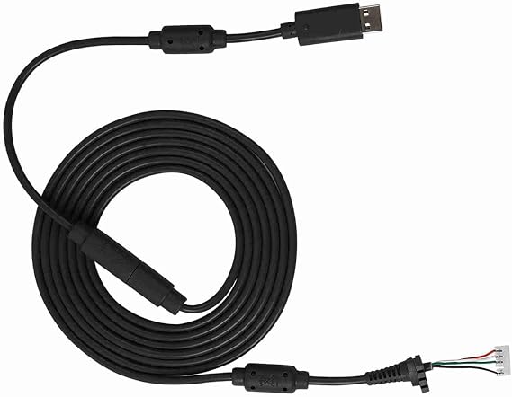 360 Controller Replacement Cable USB Replacement Cable ABS USB 4Pin Gamepad Cable Replacement Cable Breakaway Adapter for 360 (Black)