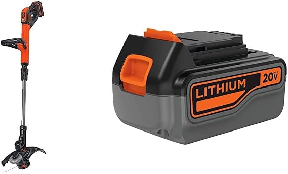 BLACK+DECKER 20V MAX 2-Speed String Trimmer/Edger with Lawn Mower Removable Deck for String Trimmer (LST522 & MTD100)