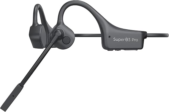 Bluetooth Headphones with Mic Open Ear Headphones Bluetooth 5.2 Headset with Dual CVC8.0 and ENC Noise-canceling Microphones Bone Conduction Headphones Computer Earphones, 8Hrs Battery