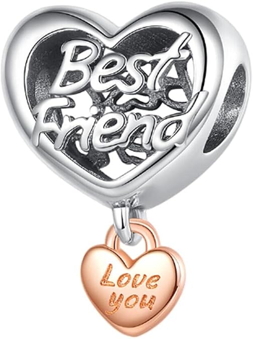 Charm 925 Sterling Silver Pendant,Girl Jewelry Beads Gifts for Women Bracelet&Necklace