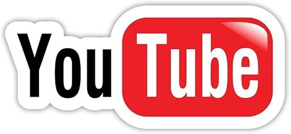 YouTube You Tube sticker decal 6" x 3"