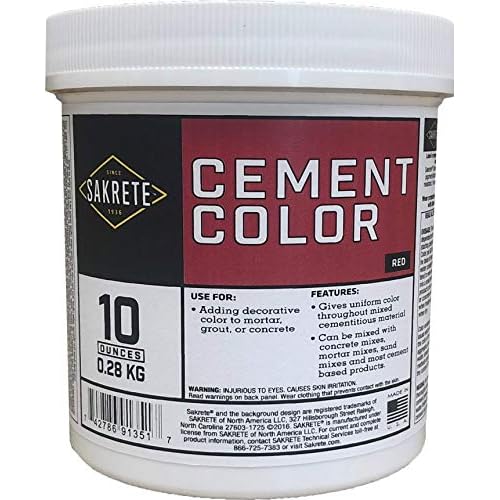 Sakrete Cement Color 10 Ounce Red