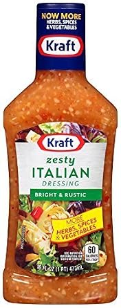 Kraft Zesty Italian Dressing 16 Ounces (Pack of 3)