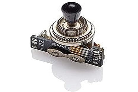 EMG Solderless Toggle Switch with Cables 3 Position Lever Black Knob B289
