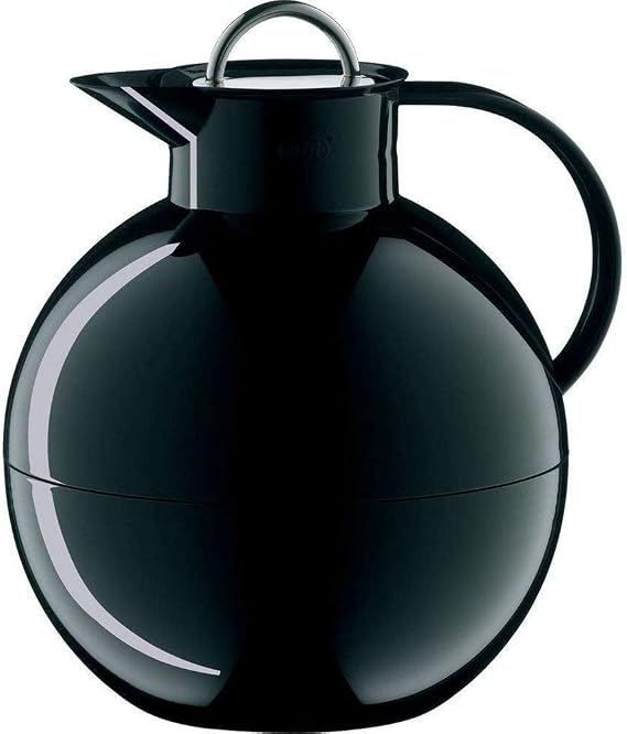 Yacht 4270-000900 Thermal Tabletop Pot, Thermos, Black, Tabletop Pot, AlfiKugel Stainless Steel