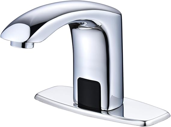 XJTNLB Touchless Basin Tap Chrome Bathroom Sink Taps Mixers Automatic Infrared Sensor Faucet Brass Hot and Cold Water