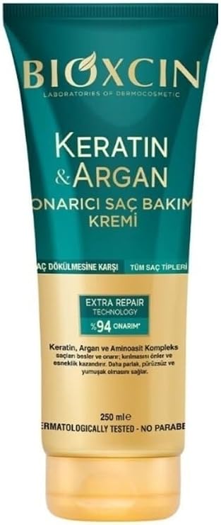 Bioxcin Keratin Ve Argan Onarıcı Saç Bakım Kremi 250 Ml