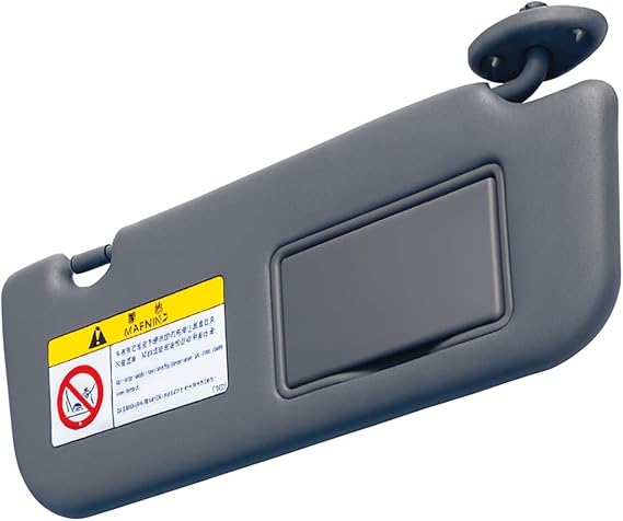 Interior Sun Visor for Car, for Toyota Vios Yaris/L 2014-2022, Right Side Car Sun Visor with mirror 74310-00K90 Gray Accessories