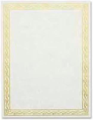 Geographics Foil Stamped Award Certificates, 8-12 x 11, Gold Serpentine Border, 12Pack