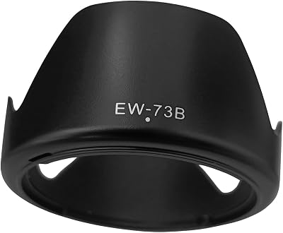 EW-73B Lens Hood Shade for Canon EF-S 18-135mm f3.5-5.6 isNot is USM,18-135mm f3.5-5.6 is STMNot USM,EF-S 17-85mm f4.5-5.6 is USM SLR Lens,67MM Digital Tulip Flower Lens Hood Black