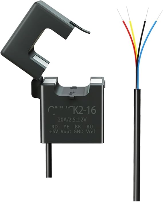 Hall Current Transducer QNHCK2-16 10A 20A 30A 50A 100A/ 2.52V 2.50.625V ct clamp Current Transformer Split core Current Sensor(10A 2.5V 2V)