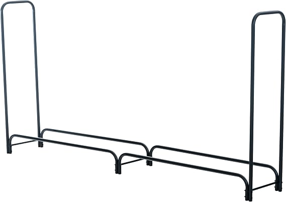 CLP Wilster Firewood Stand I Robust Metal Firewood Stand I Wood Storage in Industrial Look I Stacking Aid for Firewood, Colour: Anthracite, Size: 240 x 120 x 36 cm