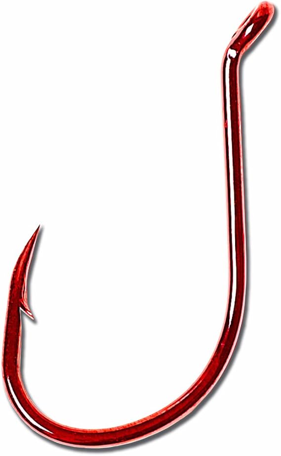 Eagle Claw Nickel Offset Up Eye Barbed Octopus Hook, 1-Piece, High Carbon Steel, Panfish