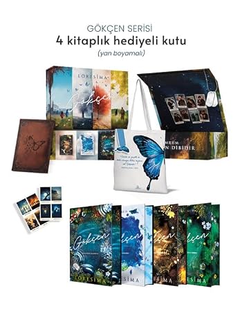 Gökçen Serisi – 4 Kitap Takım (Yan Boyamalı - Hediyeli Kutu - Ciltli)