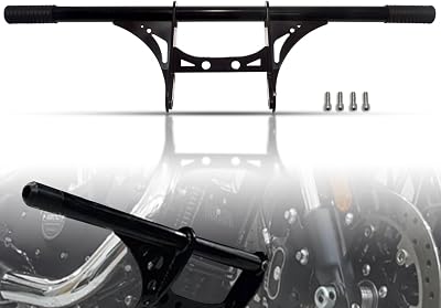 WOWTK Highway Peg Crash bar for Harley XL Sportster 2004-2022 Models,for Sportster 883 XL883 1200 XL1200 Iron 883 Seventy-Two Forty-Eight XL50 Sportster XR1200 XR1200X,Gloss Black