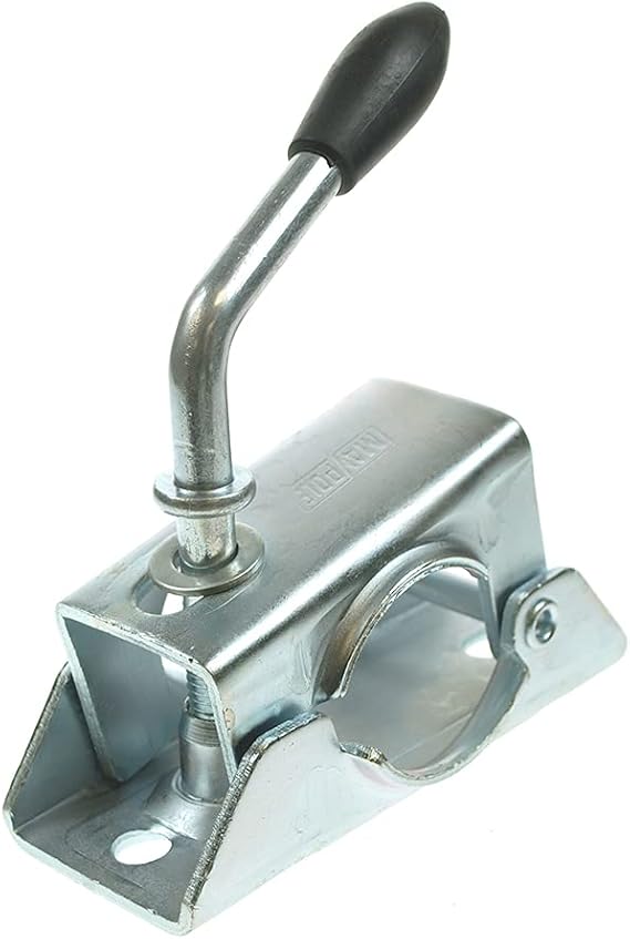 Maypole 48 mm Steel Split Clamp Suitable for 48 mm Jockey Wheels and Prop Stands Zinc Plate Finish