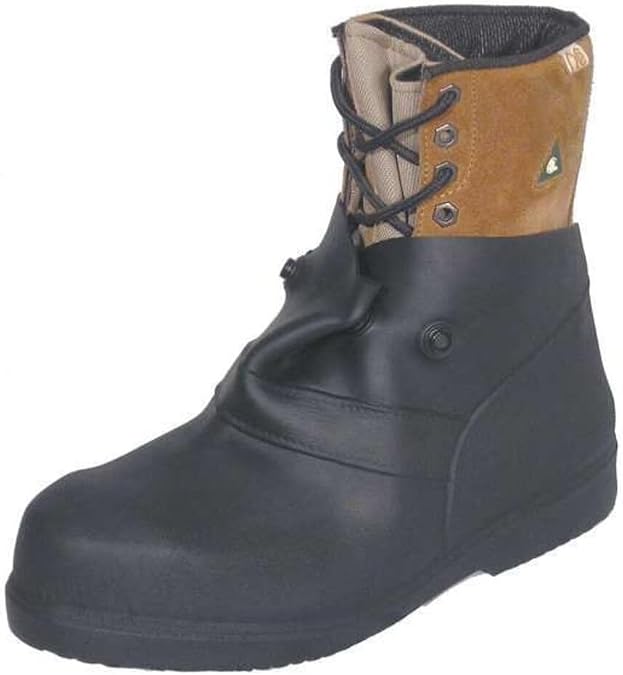 Overboots, XL, Pull On, 6in H, Blk, PR