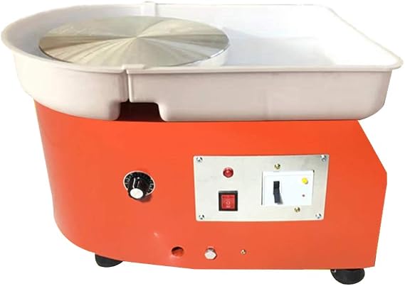 Huanyu Pottery Wheel Machine 350W 25CM 9.8" Electric Ceramic Machine Clay Making Pottery Tool with Manual Speed Control for Ceramic Work Clay Art Craft DIY Clay (220V, Basin Detachable)