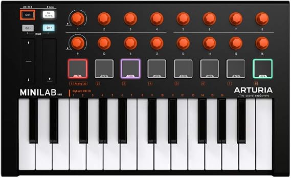 Arturia MiniLab MKII 25-Key USB MIDI Controller (Orange)