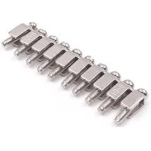 Erayco 10Pcs Fixed Bridge Jumper FBI-10-6 for DIN Rail Terminal Block, Insert-Pull Bridging Matching UK-2.5B UK5N Fixed Bridge Jumpers 10 Pole