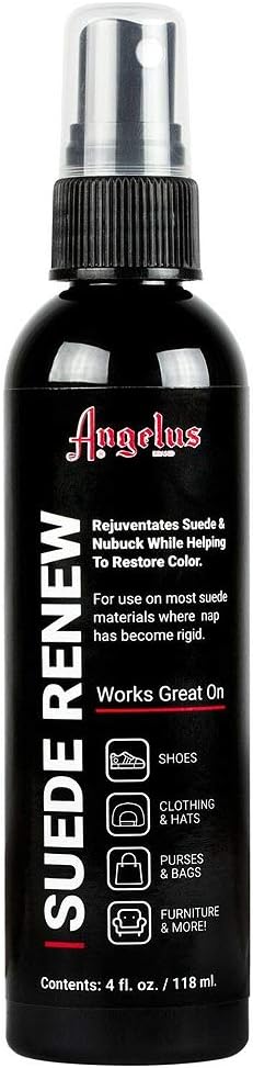 Angelus Suede Renew 4 oz Pump Spray Restorer for Suede & Nubuck Revives Nap & Color