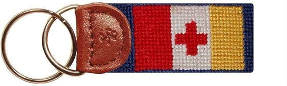 Smathers & Branson Kappa Alpha Order Needlepoint Key Fob