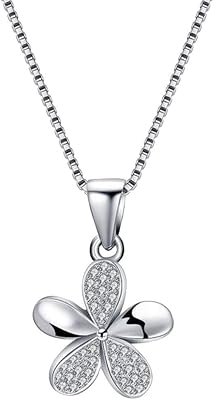 GIVA Sterling Silver Flower Pendant with AAA CZ Stones For Women and Girls with 925 Silver Stamp, Certification, and Chain Included