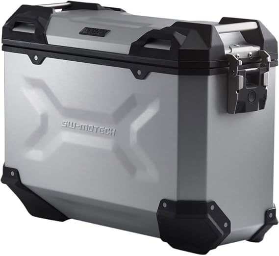 SW-MOTECH TRAX ADVENTURE 37-liter ALU-BOX Sidecase - Right Anodized Silver Aluminum