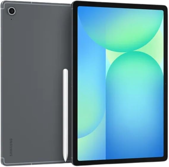 Samsung Galaxy Tab S10 FE w/S-Pen | 128GB, 8GB RAM, Wi-Fi Only | 10.9 LCD, WiFi 6E Android 15 Tablet, 4K Camera | International Model X520 | 25W Fast Charger Bundle (Gray)