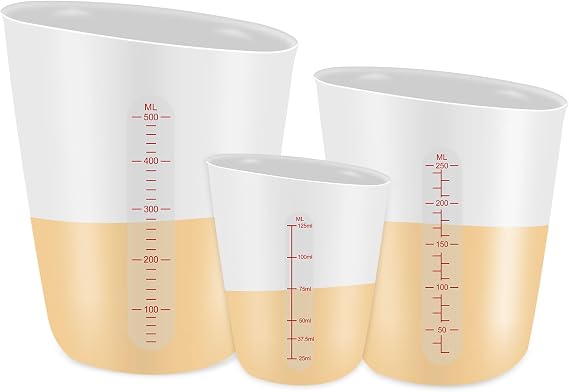3 PCS Silicone Measuring Cups Flexible Chocolate Melting Cup