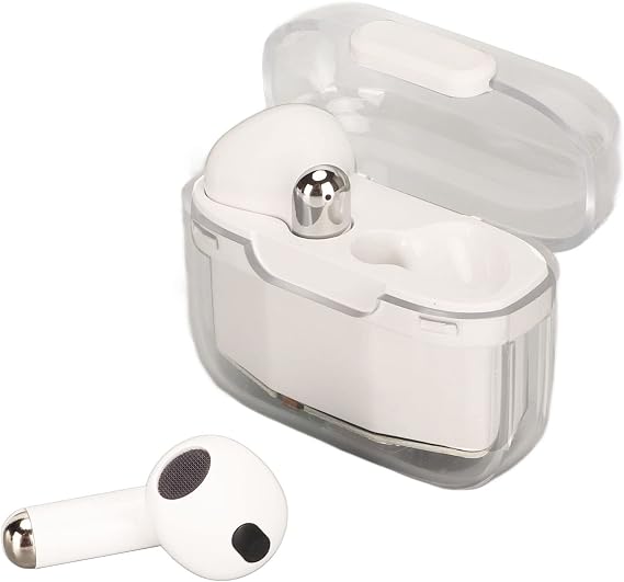 Translator Device, Simultaneous Translation Smart Voice Translator Earbuds, 144 Language Translator Wireless Bluetooth Instant Voice Translation Device for Business Travel Learning (White)