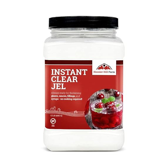 Hoosier Hill Farm Instant Clear Jel Thickening Powder, 1.5LB (Pack of 1)