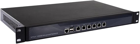 1U Cabinet Firewall Pfsense Mikrotik VPN Router Network Security Server 6 Nics I5 2540M with AES-NI Support 8G RAM 64G SSD R11