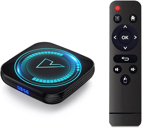 CHROX Android 12.0 TV Box, VONTAR H618 Smart TV Box 4GB RAM 64GB ROM Allwinner H618 2.4G/5G Dual Wifi H.265 4K/1080P Ultra HD Media Player Set-Top Box,4GB+32GB [Energy Class A]