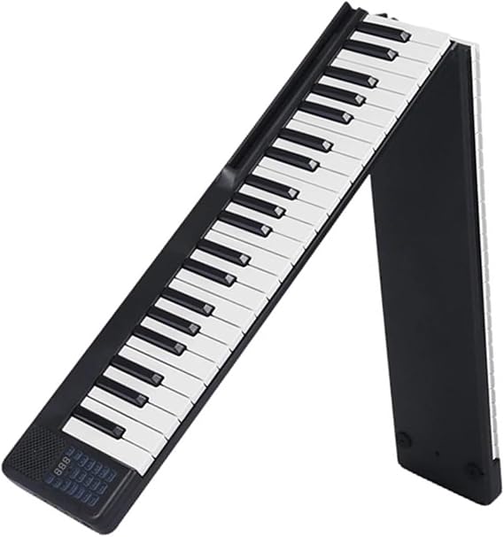 Electronic Keyboard Portable 88 Keys Foldable Piano Digital Piano Multifunctional Electronic Keyboard Piano For Piano(Black)