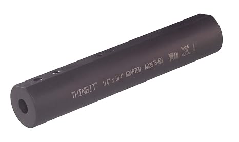 AD2575 Round Adapter. Adapts 1/4" Round Tooling to 3/4" Round Machine workholding