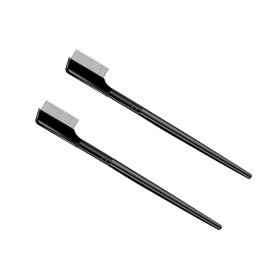 MAGICLULU 2pcs Eyelash Shaping Comb Lash Parting Brow Brush Dense Steel Needle for Eyelash Grooming for Daily Use Travel