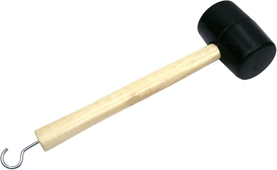 Coghlan's Tent Peg Mallet with Durable Rubber Head and Tent Stake Puller for Camping, Hiking, and Outdoor Adventures - Lightweight, Portable Tool for Easy Tent Setup and Secure Peg Placement