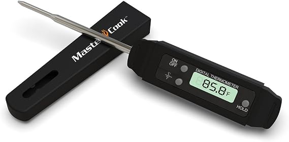 MASTER COOK Digital Meat Thermometer, Pocket Size Instant Read Food Thermometer, Quick Accurate for Steak, Pork, Chicken, Smoker,BBQ Grill, Cooking