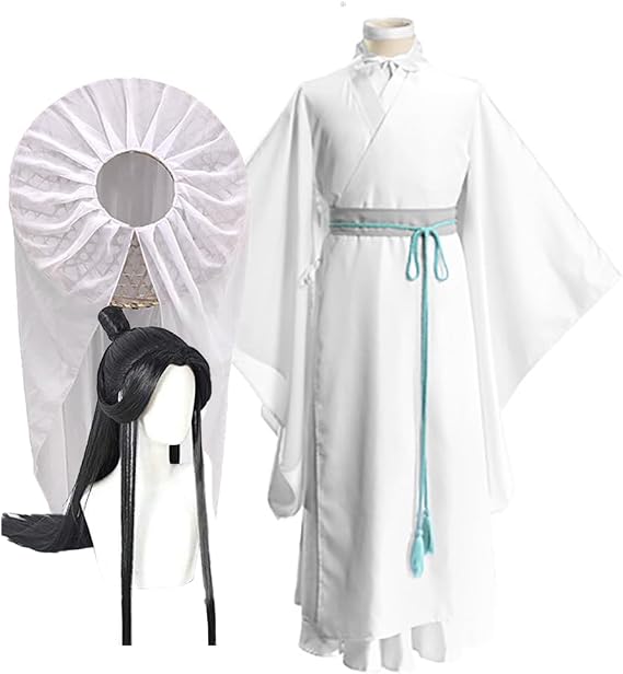 Xie Lian Anime Hanfu Cosplay Uniform Full Set Outfit for Halloween
