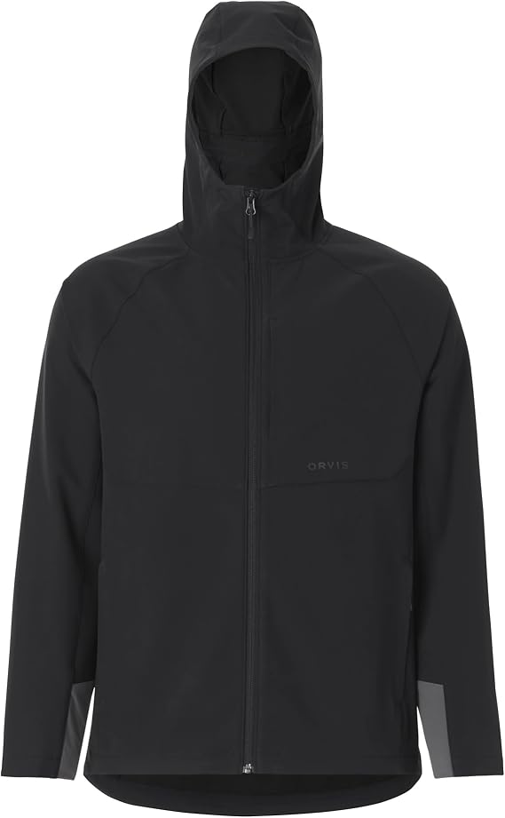 Orvis Pro Lightweight Softshell Hoodie and Pullover for Men - Athletic Shell with DWR Finish, Breathable, Adjustable Hem