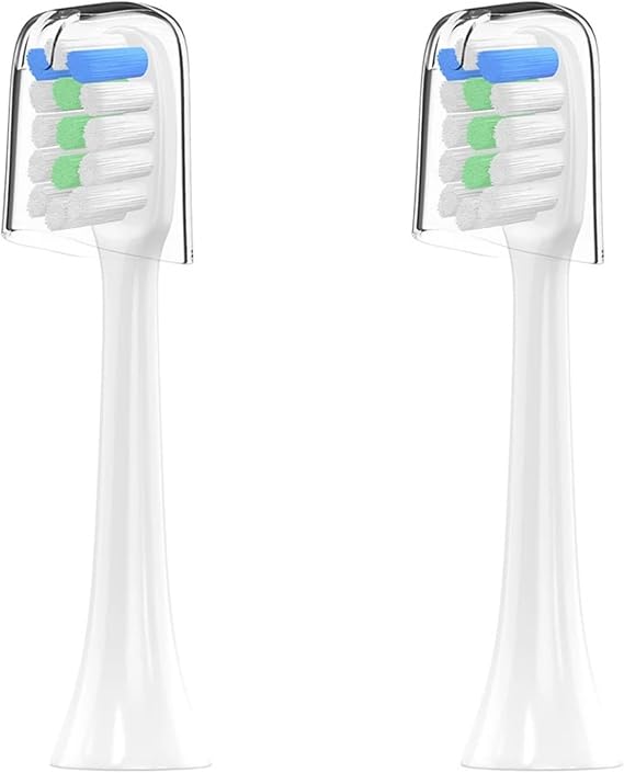 Electric Toothbrush,Compatible for Sonic Soocas, X1 X3 Brush,Compatible for Xiaomi Mijia, Ultrasonic Whitening Teeth Oral Hygiene Tooth Brush Adult(2pas White)