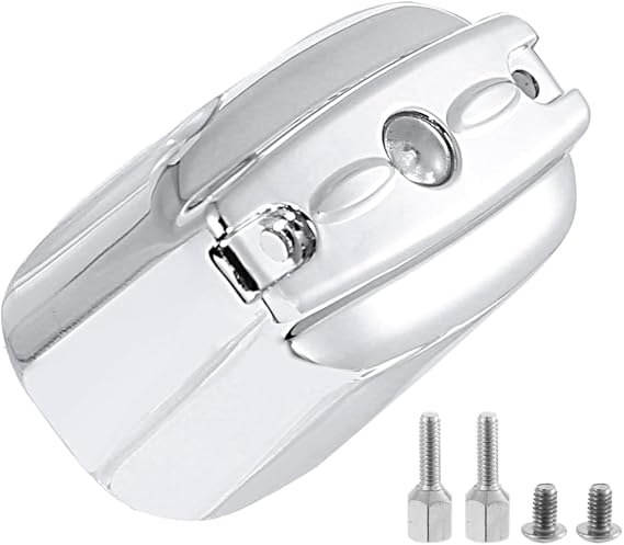 Chrome Aluminum Rear Brake Master Cylinder Cover For Harley 2000-2017 Softail