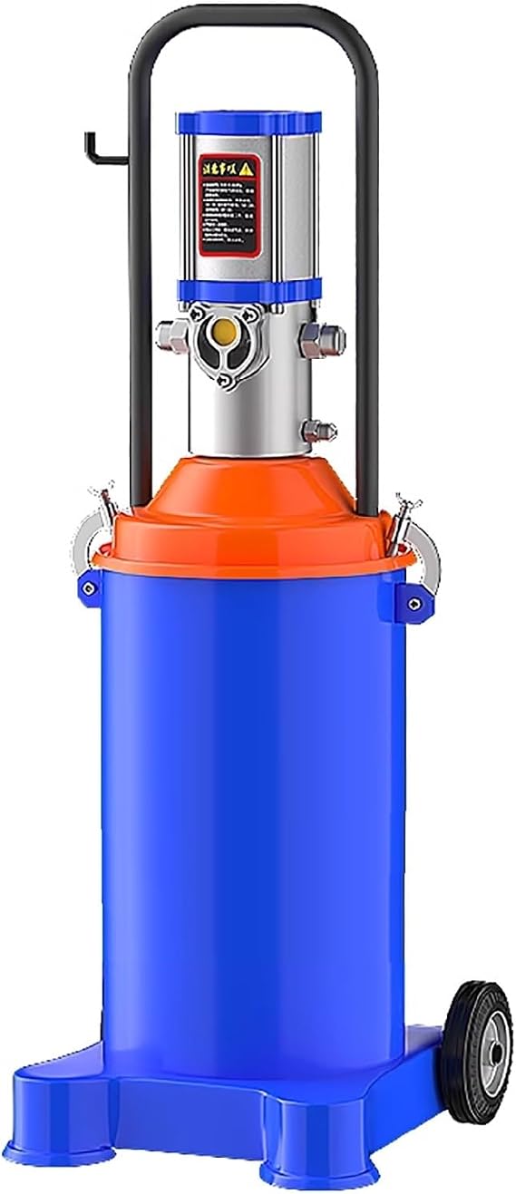 12L Capacity Pneumatic Grease Pump, Grease Pump with Double 19ft Explosion-Proof Tubing,70:1 Pneumatic Grease Pump,Suitable for Machine Tools, Automotive, Marine Lubrication