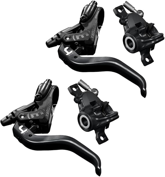 Magura 2700476 MT4 2-Finger Aluminium Lightweight Lever, Can Be Used Left/Right, 2.2 mm Cable Length, Single Brake, Includes Accessories (VE 1 Piece) Bicycle Brake, Black, One Size