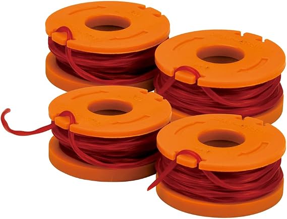 Worx Replacement Spool & Line for String Trimmers, 4 Pack, WA0047