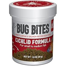 Fluval Bug Bites Cichlid Fish Food, Granules for Small to Medium Sized Fish, 1.59 oz., A6580
