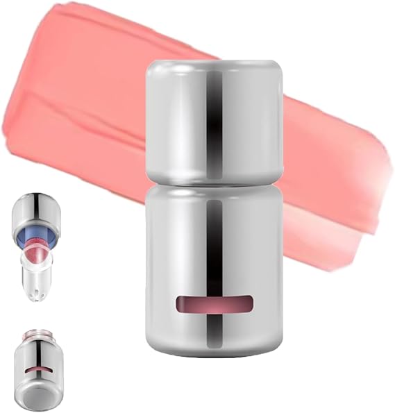Liquid Blush, Liquid Blush with Sponge Heads, Jelly Colour Liquid Blush, Long Lasting Liquid Blush for Highly Pigmented Colour, Dewy Finish (Guava Cream)